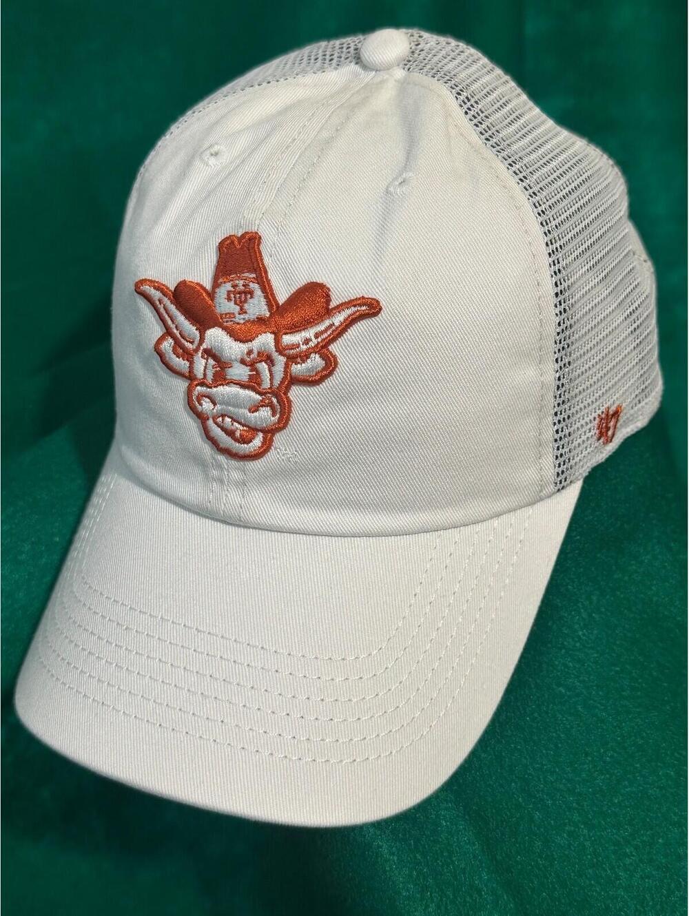 Texas Longhorns NCAA '47 Brand Throwback White Adjustable Snapback Hat